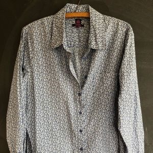 Liberty of London Printed Button-Up Shirt Top